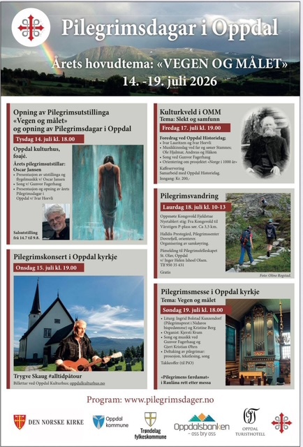 Kulturkveld  17 juli - Pilgrimsdager i Oppdal